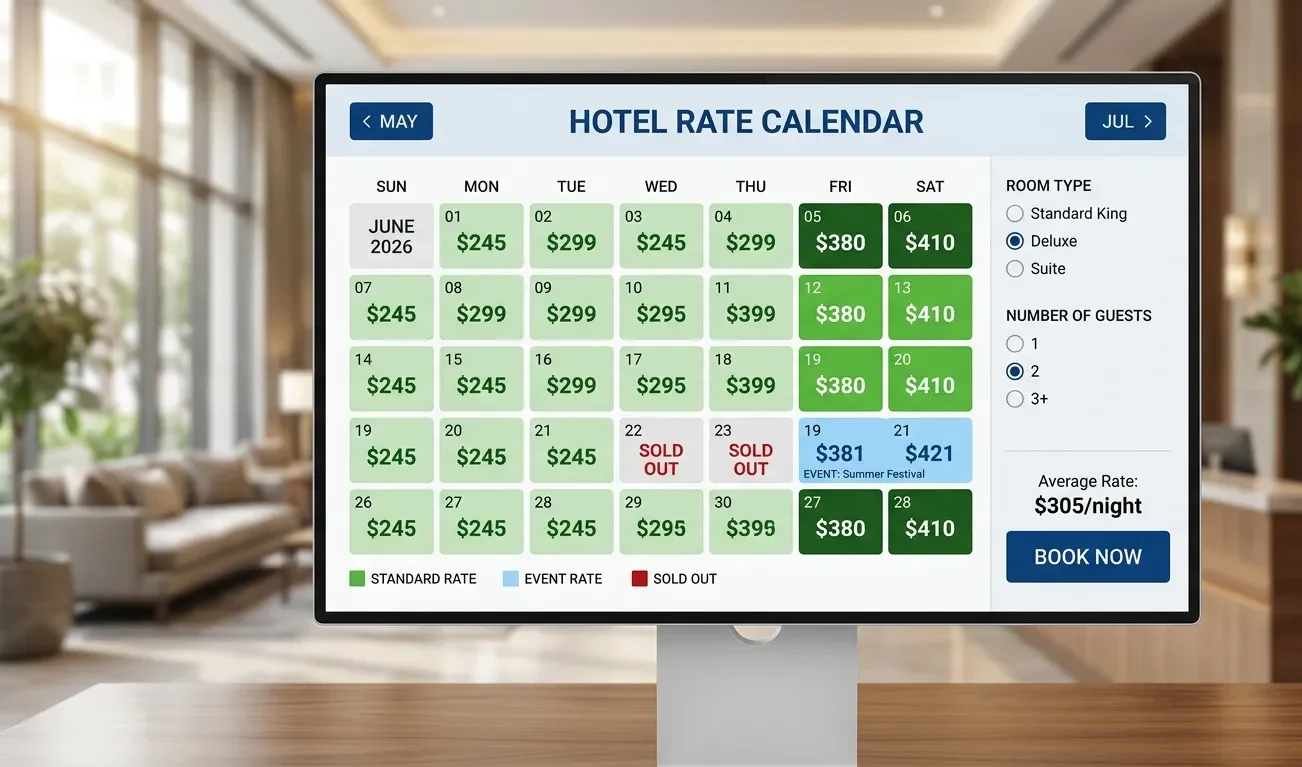 How to Read Hotel Rate Calendars - Avoiding Peak Pricing